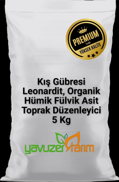 Kış Gübresi Leonardit, Organik Humik Fulvik Asit Toprak Düzenleyici Taban Gübresi 5 Kg
