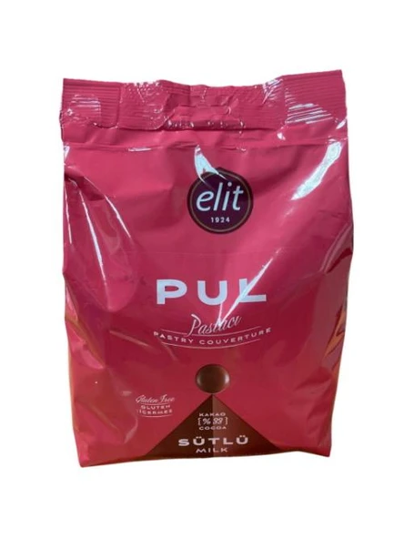 ELİT PASTACI SÜTLÜ PUL ÇİKOLATA 1 KG (GLUTENSİZ) ürün görseli