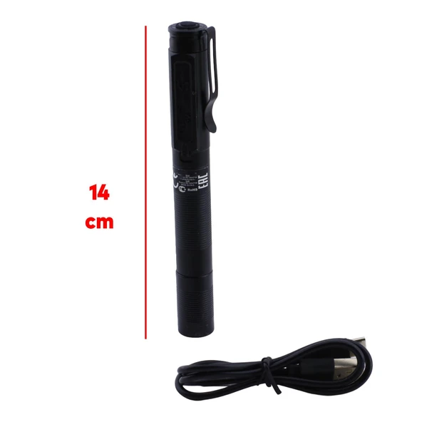 Beyaz Işık  Kamp Lambası Gece Aydınlatma 5 W Led Sağlam El Feneri Şarjlı Modlu Işıldak - Resim 3