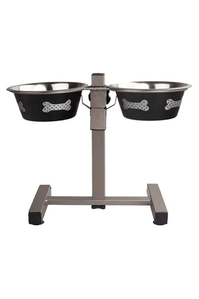 Eurodog Oripet 3 QT Ayaklı İkili Metal Köpek Mama Su Kabı ürün görseli