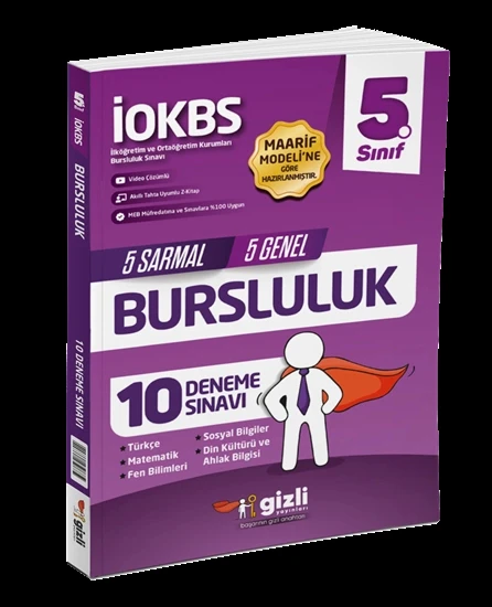 Gizli 5. Sınıf İOKBS Bursluluk 10 Deneme Sınavı Ve Soru Bankası Maarif Model - Resim 2
