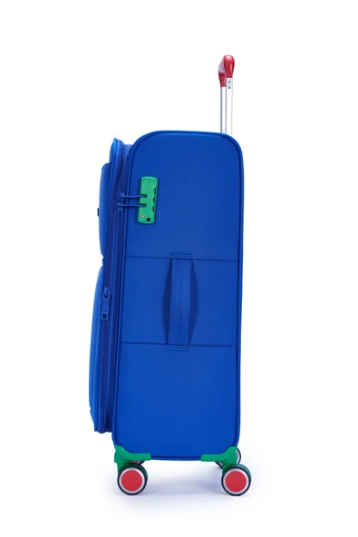 Benetton Orta Boy Kumaş Valiz Saks Mavi Bnt2800 - Resim 3