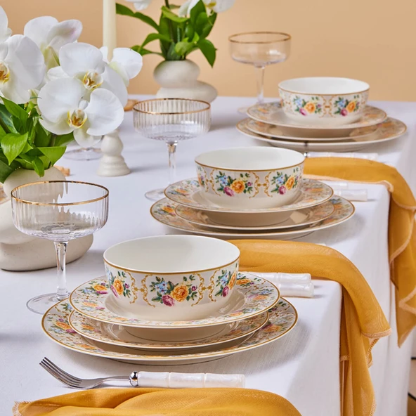 Karaca Forever Bone Viyan 24 Parça 6 Kişilik Yemek Takımı - Resim 5