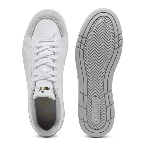 Puma Court Classico Sport Erkek Beyaz Sneaker Ayakkabı 40073102 - Resim 3