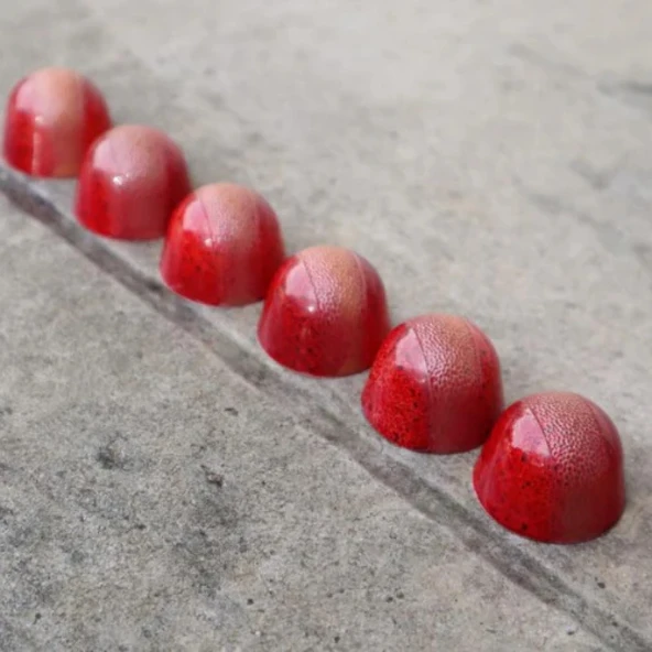 Polikarbon Yuvarlak BonBon Çikolata Kalıbı Cm-3406 12.4 Gr - Resim 2