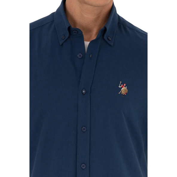 Pamuklu Regular Fit Kısa Kollu Gömlek Erkek GÖMLEK G081GL0041829502 - Resim 11