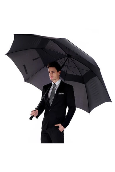 Çift Katmanlı Fiber Gövdeli Lüx Protokol Şemsiye 136 Cm ürün görseli 1