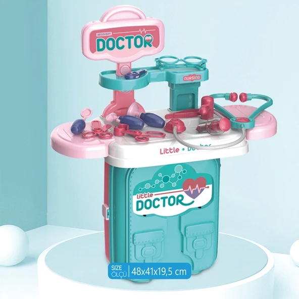 Ogi Mogi Toys Doktor Oyun Seti Eğitici 2’si 1 Arada Sırt Çantası - Resim 2