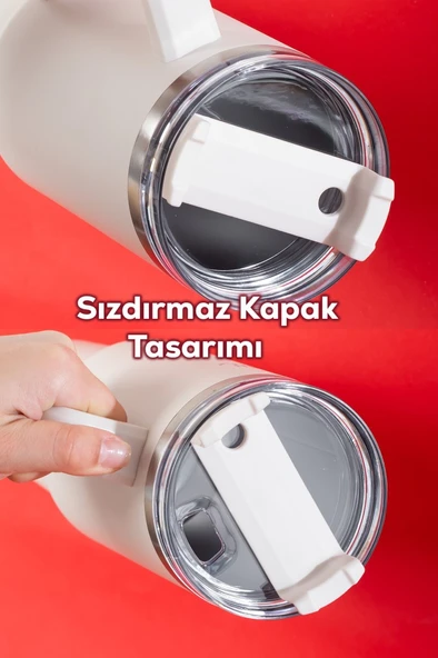 Perotti 17237 Colte V2 Paslanmaz Çelik Termos Bardak 1,2 Lt Beyaz - 2