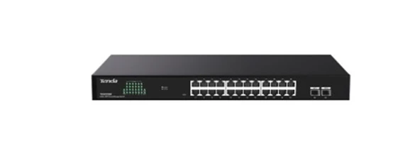 Tenda TEG2226F 24 Port 10-100-1000 + 2 Port SFP Switch Cloud Yönetilebilir Çelik Kasa Switch ürün görseli