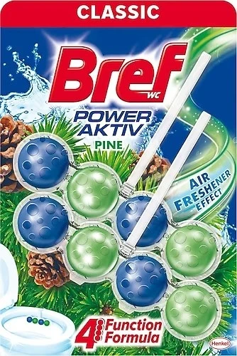 Bref Power Aktiv Wc Temizleyici Blok 2'li Okyanus - Limon ve Çam 3 lü Set - Resim 4
