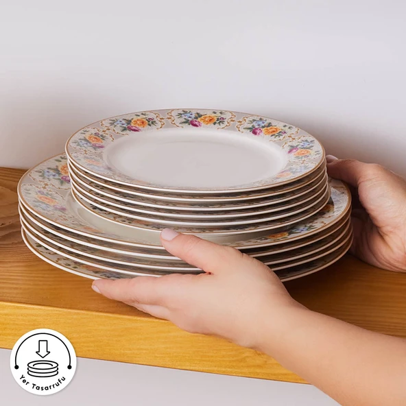 Karaca Forever Bone Viyan 24 Parça 6 Kişilik Yemek Takımı - Resim 8