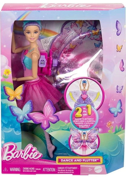 Barbie Kelebek Dansçı Bebek HXJ10 Lisanslı Ürün ürün görseli 1