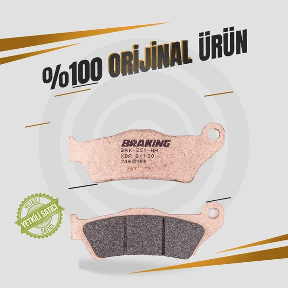 BRAKİNG BAJAJ PULSAR NS 200 (2014-2023) SİNTERLİ ÖN FREN BALATASI - Resim 3