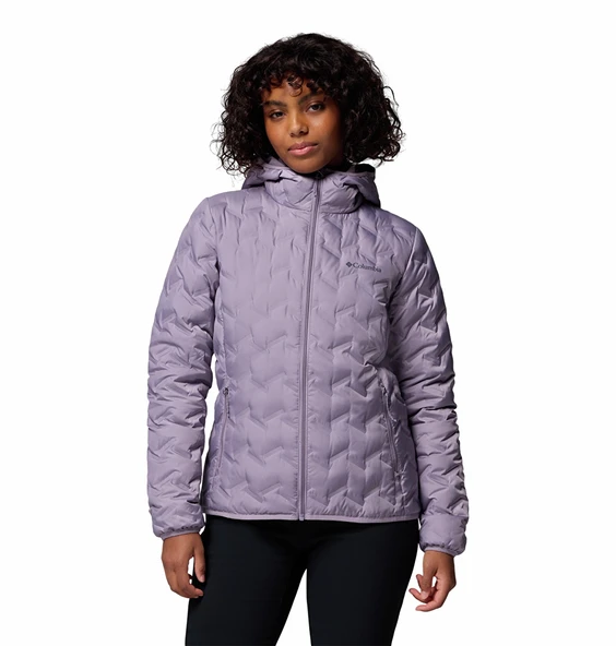 Columbia Delta Ridge™ II Down Hooded Jacket Mor Kadın Outdoor Mont WK2769 ürün görseli 1