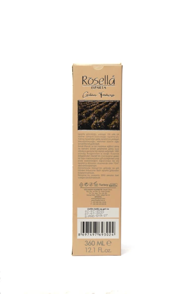 ROSELLA % 100 DOĞAL SAF GÜL SUYU MAYASI 360 ML - Resim 3