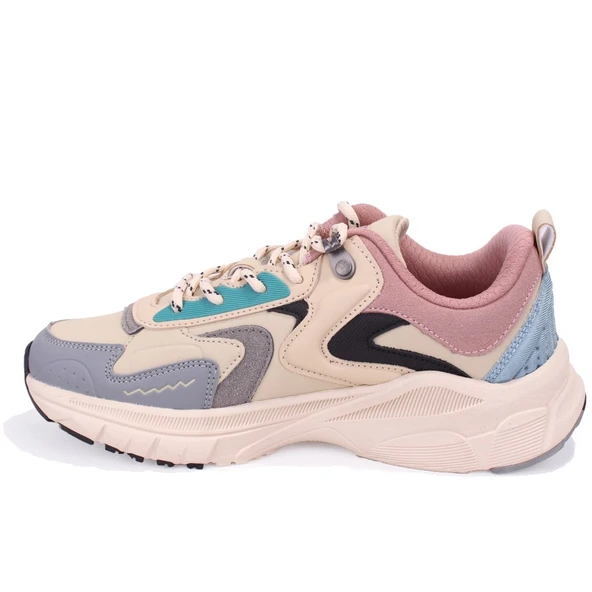 Jump 30866 Bej Pembe Ortopedik Ortopedik Günlük Kadın Spor Ayakkabı - Resim 3