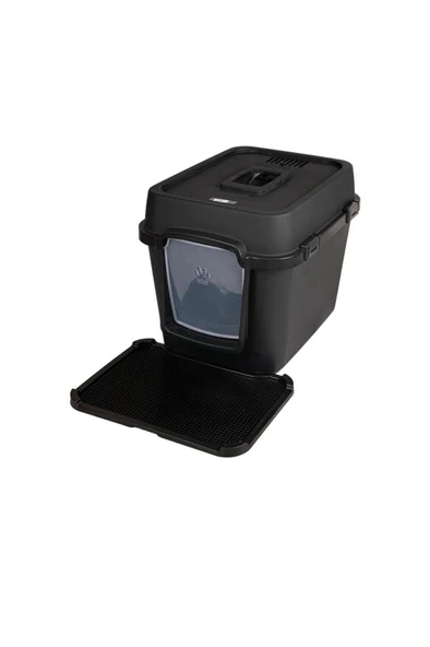 Lepus Versus Kapalı Kedi Tuvaleti/çantası (BÜYÜK) Siyah ürün görseli 1