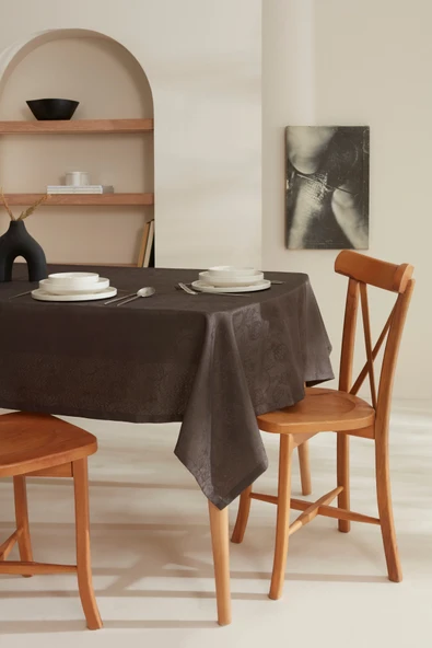 Elizabeth Masa Örtüsü Antrasit ürün görseli