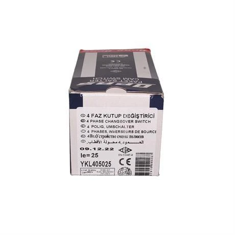 Opaş 4x25A 1-0-2 Kutup Değiştirici Kilitli Pako Şalter - YKL405025 - Resim 4