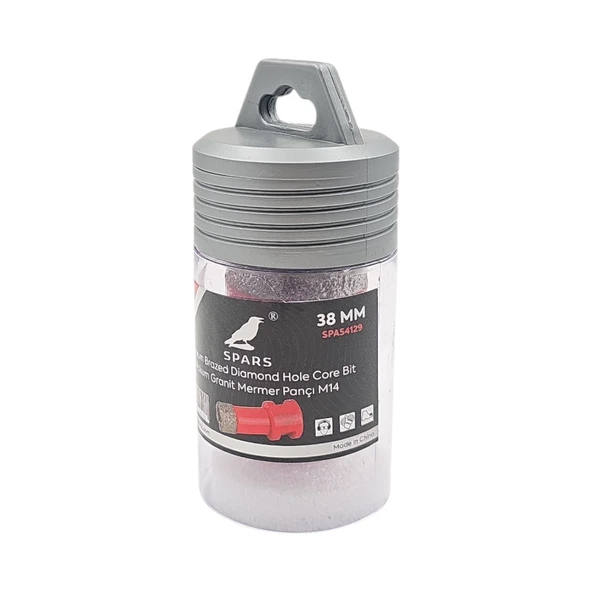 Fixonic Spars SPA54129 38mm M14 Elmas Mermer Granit Delme Panç - Resim 4