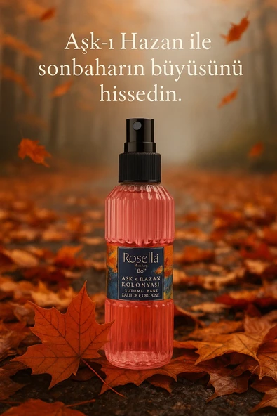 ROSELLA AŞK-I HAZAN KREM PARFÜMLÜ SPREY KOLONYA 200 ML - Resim 4