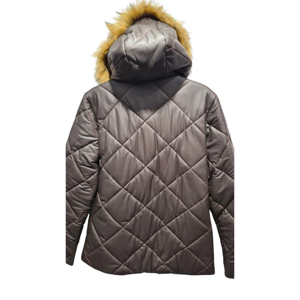 Kadın Kürlü Fermuarlı Mont - Resim 3