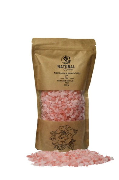NATURAL AYAK BAKIM & BANYO TUZU GÜL 1000 GR - Resim 2