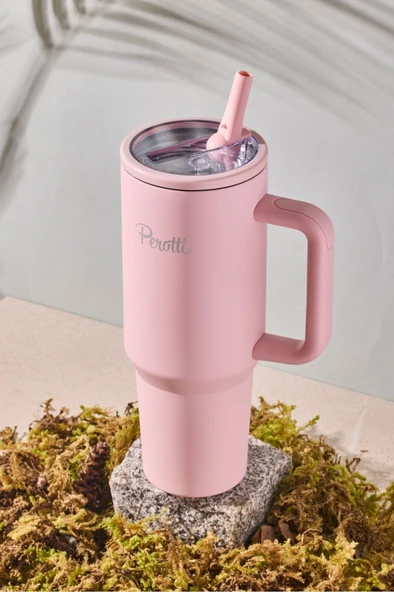 Perotti 17237 Colte V2 Paslanmaz Çelik Termos Bardak 1,2 Lt Pembe - 3