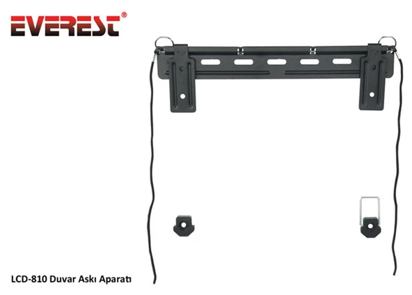 Everest LCD-810 23" 42" Güvenlik Kilitli Kablo Tutuclu Duvar Askı Aparatı - Resim 2