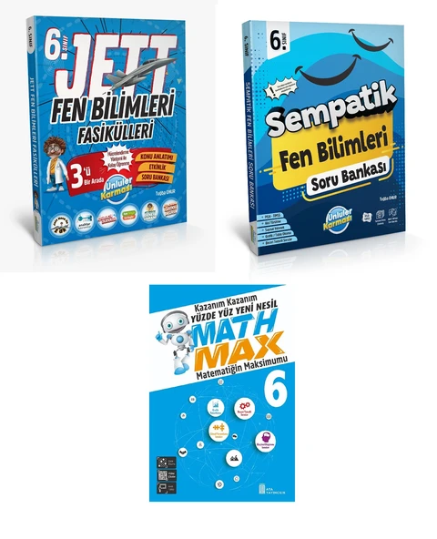 6.Sınıf Maarif Model Fen Bilimleri Jett Konu Anlatım Fasiküller+Sempatik Soru Bankası Seti 2025-2026 ürün görseli 1