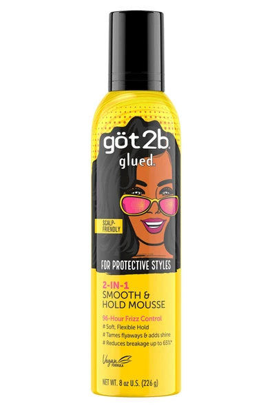 GOT2B Glued 2-in-1 Düzleştirici ve Sabitleyici Saç Köpüğü 226GR