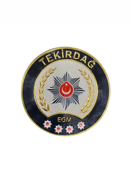 TEKİRDAĞ Polis Kol Arması 3D Plastik TPU, Yeni Tip, Cırtlı, Standart Ölçü, 1.sınıf Kalite ürün görseli