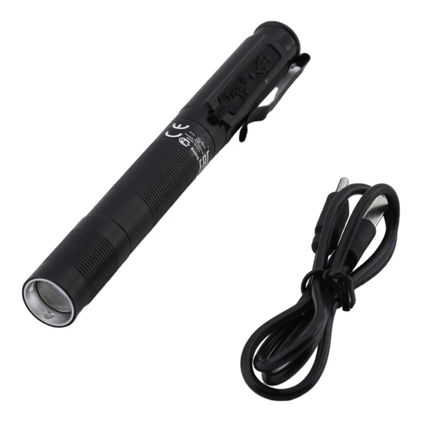 Beyaz Işık  Kamp Lambası Gece Aydınlatma 5 W Led Sağlam El Feneri Şarjlı Modlu Işıldak ürün görseli