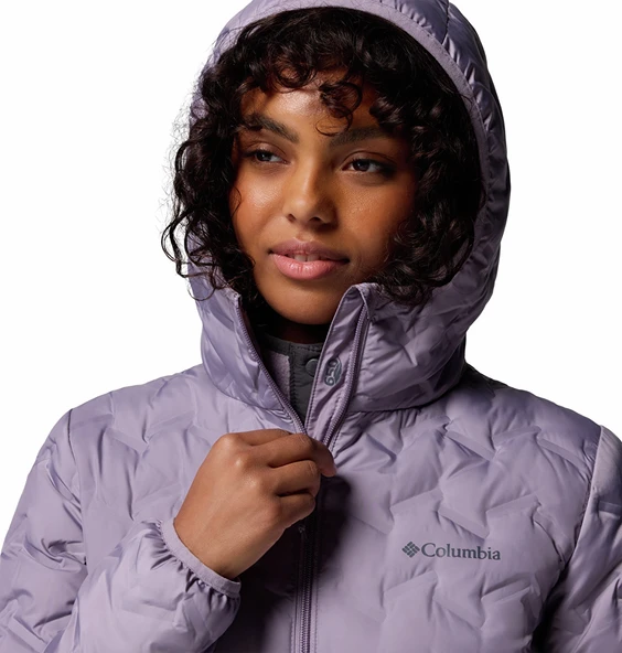 Columbia Delta Ridge™ II Down Hooded Jacket Mor Kadın Outdoor Mont WK2769 - Resim 6