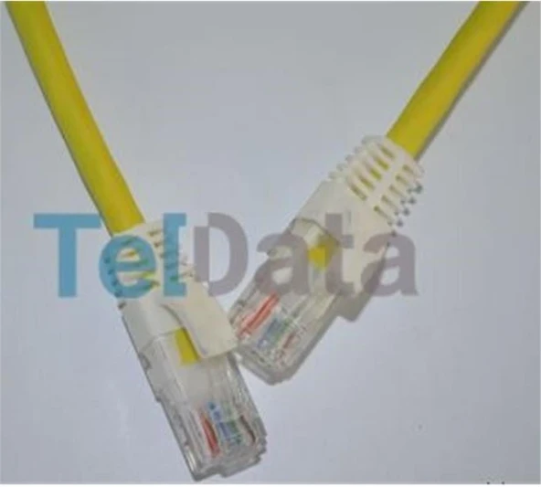 Teldata TLD-1000YS Cat6 10MT Sarı Utp Patch Kablo ürün görseli