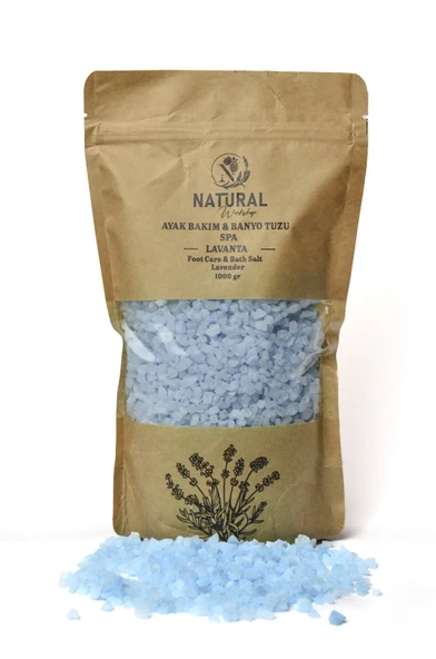 NATURAL AYAK BAKIM VE BANYO TUZU LAVANTA 1000 GR ürün görseli