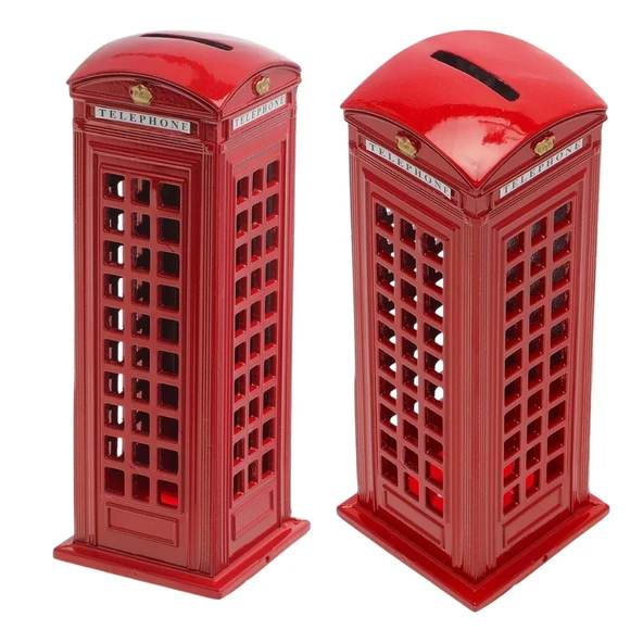 Telefon Kulübesi Metal Kumbara İngiltere Londra 18cm ürün görseli