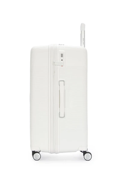 Pierre Cardin Büyük Boy %100 Polipropilen Valiz Beyaz 04PC7080 - Resim 2
