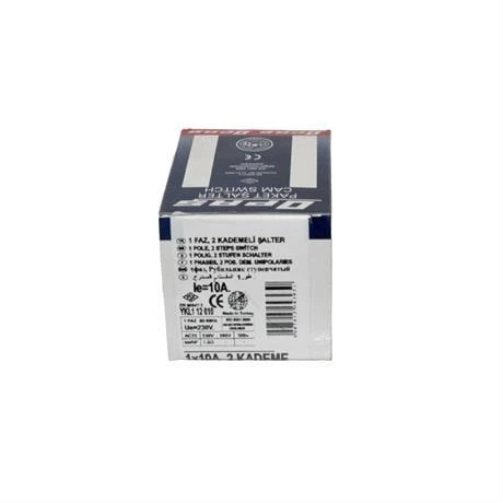 Opaş 1x10A 2 Kademeli Kilitli Şalter - YKL112010 - Resim 4