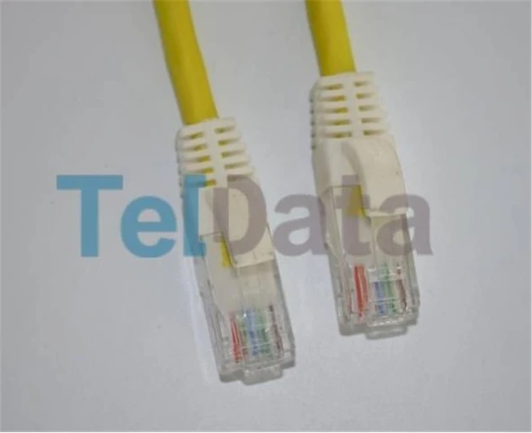 Teldata TLD-030YY Cat6 0.30MT Sarı Utp Patch Kablo ürün görseli