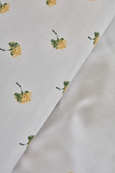 Herbal %100 Pamuk Çift Kişilik Nevresim Pike Set Beyaz - Resim 3