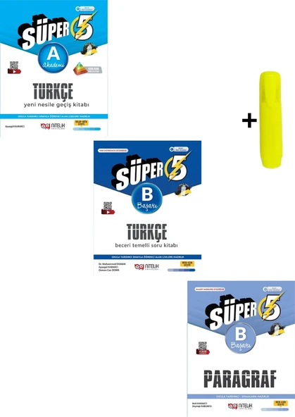 Nitelik Yayınları 5. Sınıf Türkçe (A) (B) Paragraf Beceri Temelli Soru Kitabı Seti Yeni ürün görseli