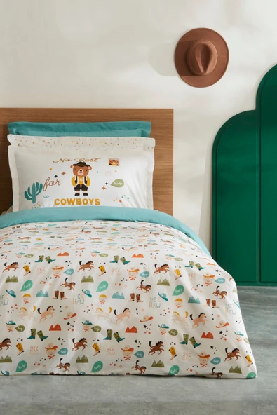 Karaca Home Young Cowboys Tek Kişilik Nevresim Takımı - Resim 6