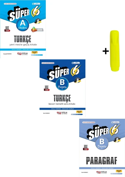 Nitelik Yayınları 6. Sınıf Türkçe (A) (B) Paragraf Beceri Temelli Soru Kitabı Seti Yeni ürün görseli