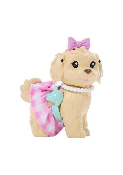 Barbie Uyumlu Dostlar Sarı Saçlı Bebek ve Köpekçiği JFP35 JFP36 Lisanslı Ürün - Resim 4