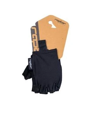 RAPTOR KISA PARMAK DESTEKLİ BİSİKLET ELDİVENİ SİYAH L