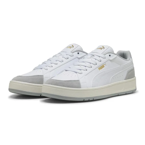 Puma Court Classico Sport Erkek Beyaz Sneaker Ayakkabı 40073102 - Resim 2