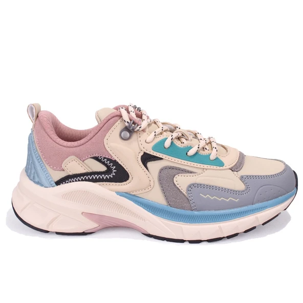 Jump 30866 Bej Pembe Ortopedik Ortopedik Günlük Kadın Spor Ayakkabı - Resim 2