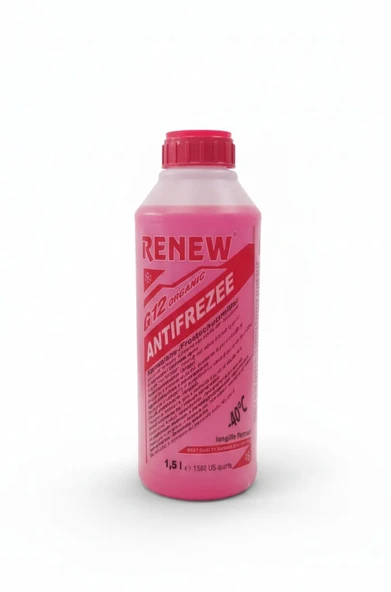 Renew G12 Organik Kırmızı Antifriz -40 Derece 1,5 LİTRE ürün görseli